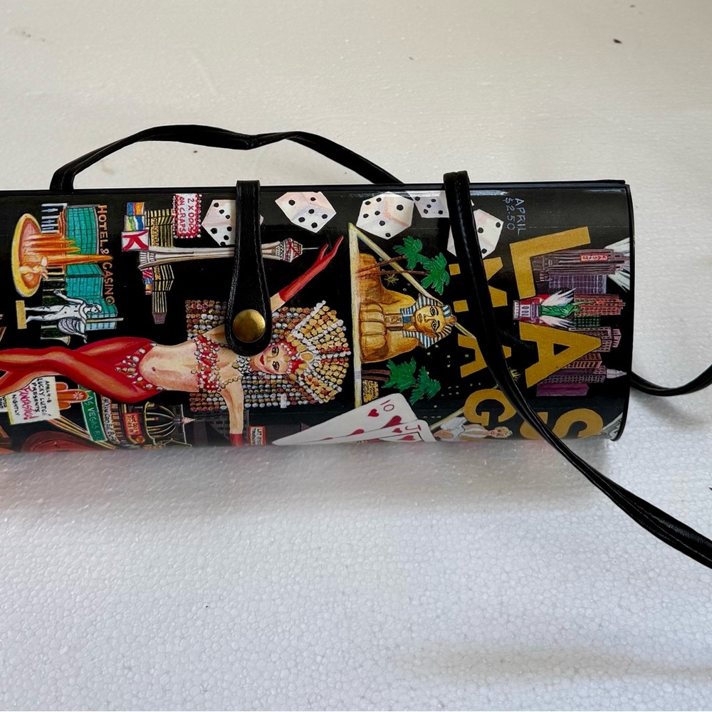 Vintage Lutci Las Vegas Magazine Clutch/Over the Shoulder Bag